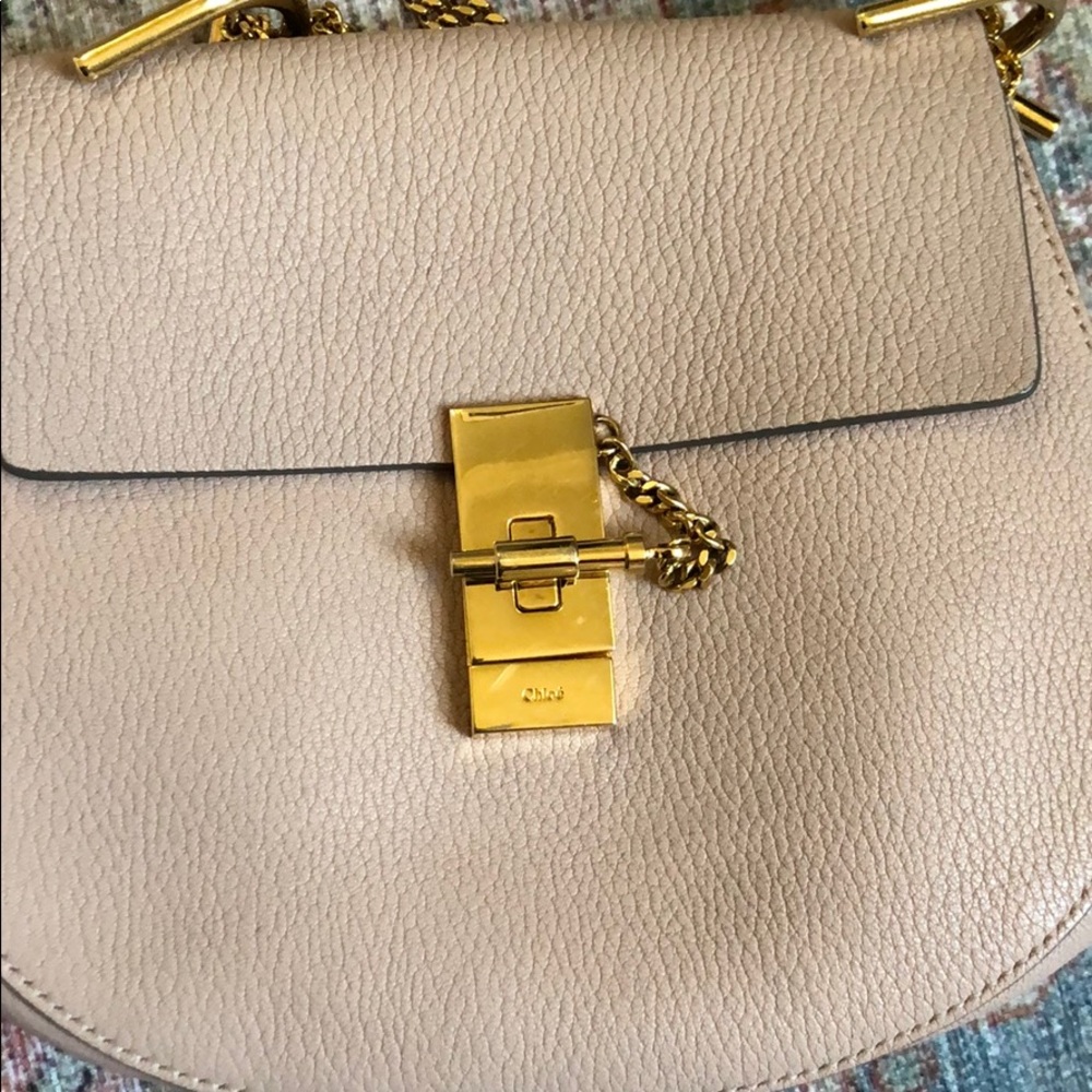 Chloe Pink and Gold Women's Bag - Picture 6 of 8